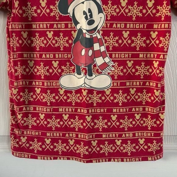 Disney Store Mickey Mouse Christmas T-Shirt, Sz 7/8 - Picture 4 of 14